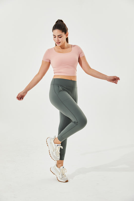 High Waist Buttery Soft Wanderlust Joggers With Cuffs