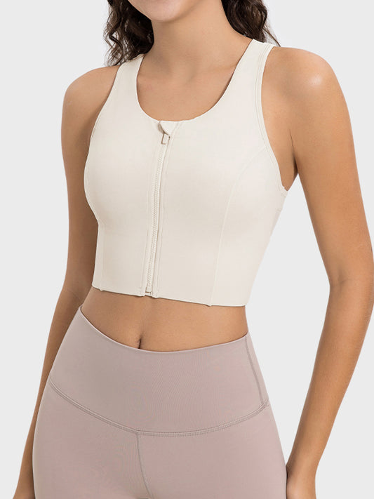 Buy 1, Get 1 Free - High Impact Swift Bra With Moulded Cups & Front Zip