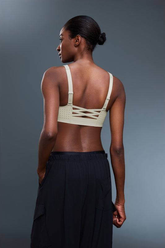 Buy 1, Get 1 Free - High Impact Seamless Rebel Sports Bra With Adjustable Straps, Moulded Cups & Front Zip