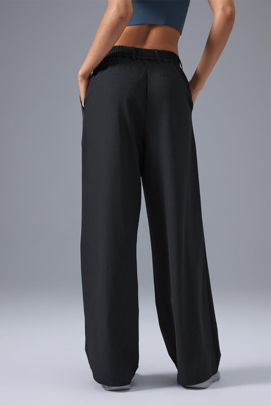 Cooling, Breathable Wrinkle-Free Conquer Wide Leg Trousers