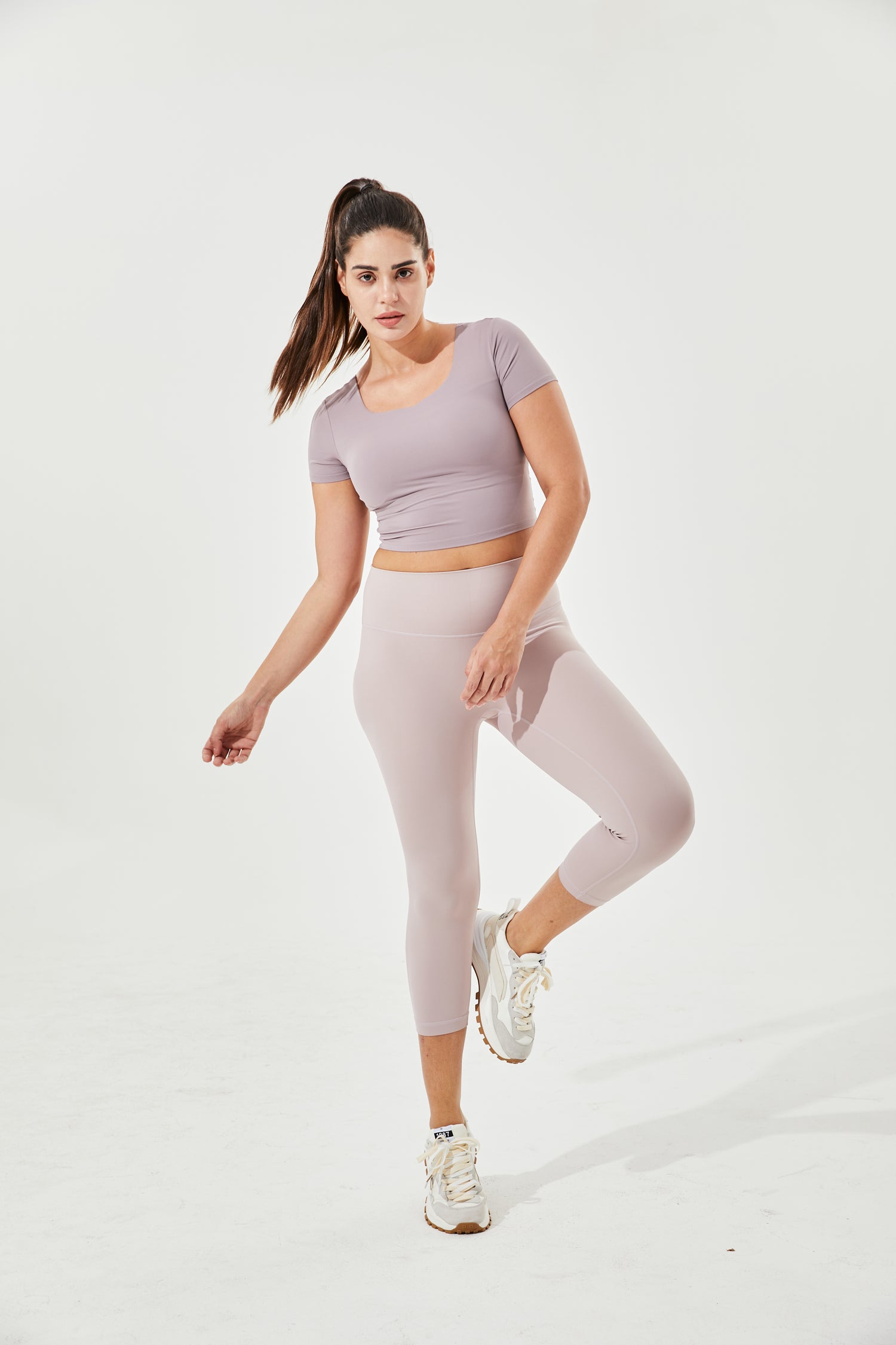 2021 Fashionable 90 Degree Tight Stretchy 7/8 Long Yoga Pants