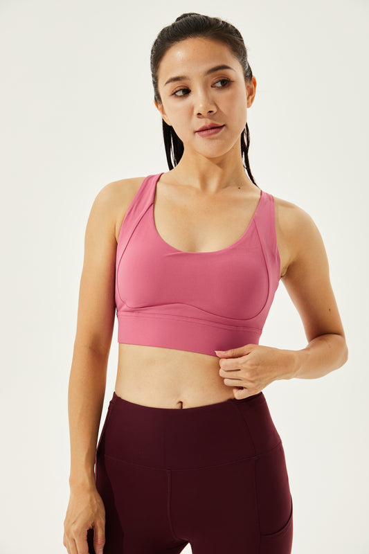 High Impact Buttery Soft Winsome Sports Bra With Clasps.