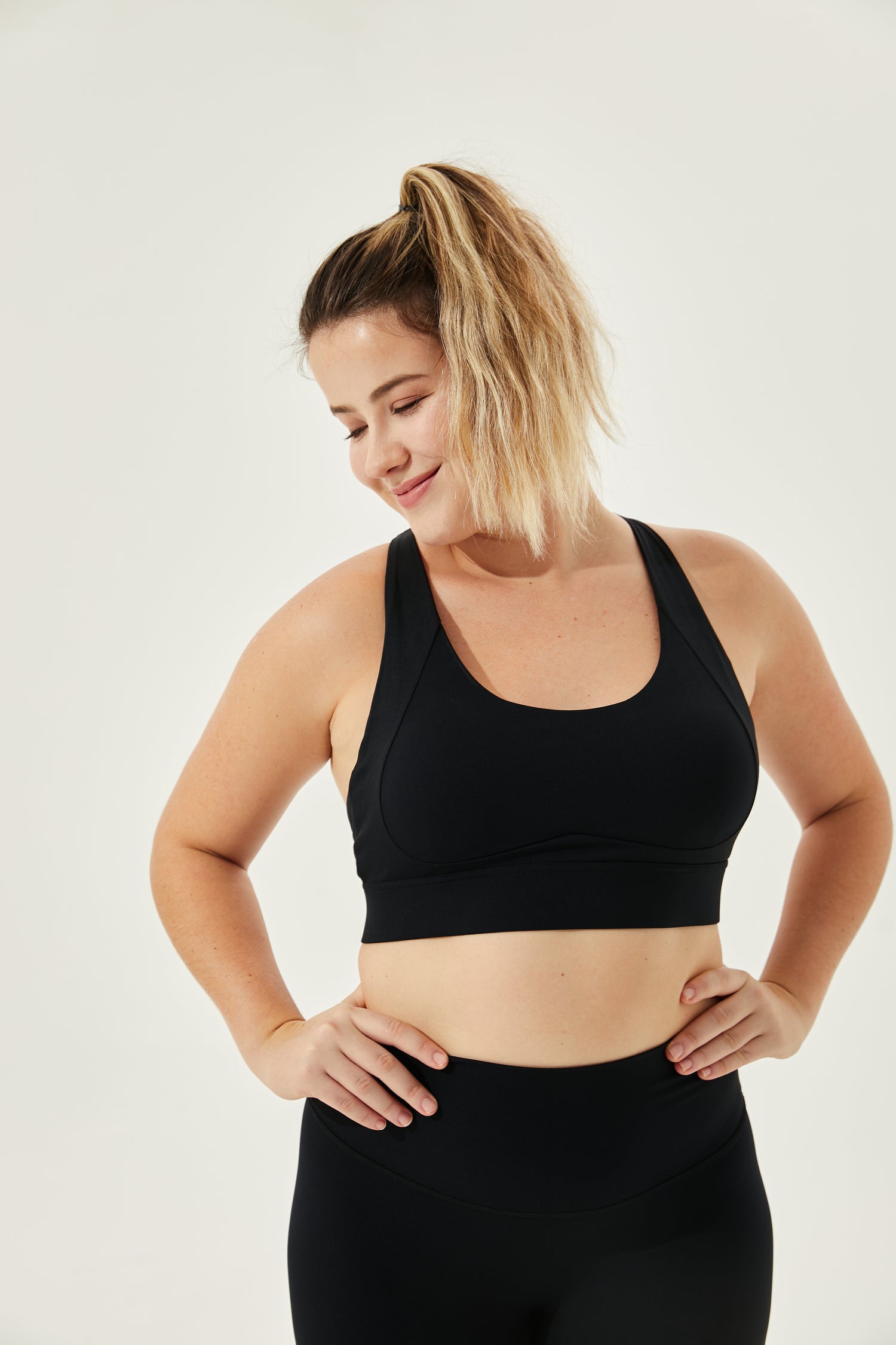 Tangs Display - High Impact Buttery Soft Winsome Sports Bra With Clasps