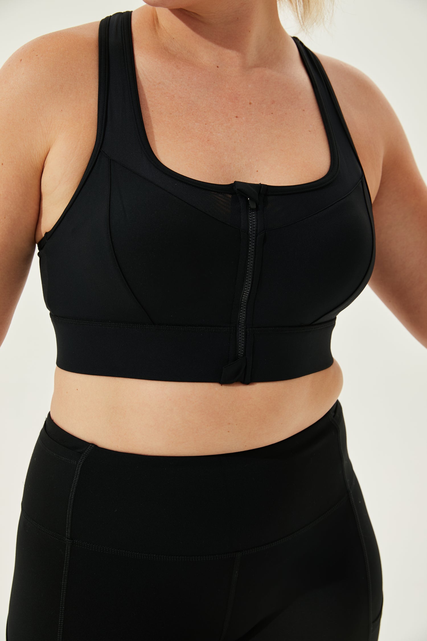 High Impact Ace Sports Bra With Moulded Cups & Front Zip