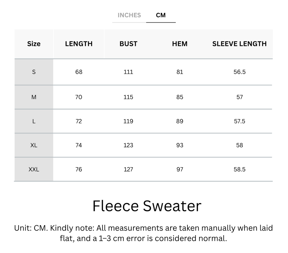 Warm & Buttery Soft Fleece Sweater With Adjustable Sleeves - For Cold Climate