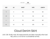 Cooling, Buttery Soft, Stretchy & Tummy Tucking Cloud Denim Skirt With Pockets
