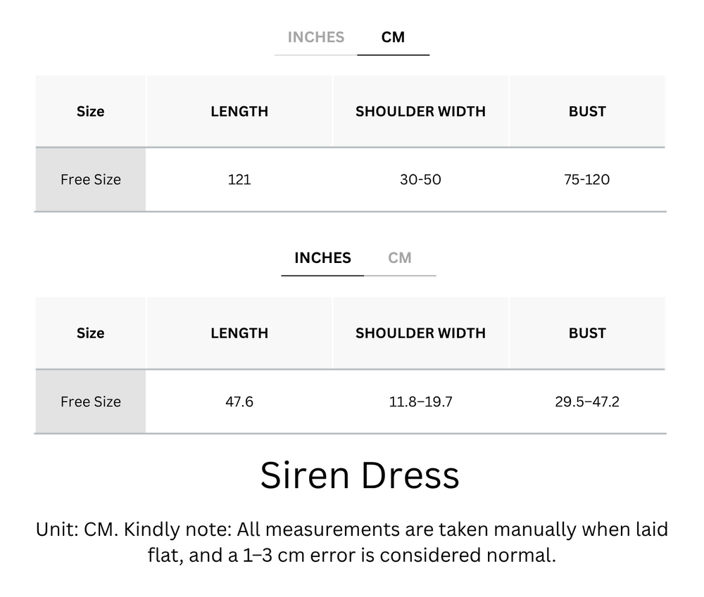 Wrinkle-Free, Cooling & Free Size Siren Dress With Pockets