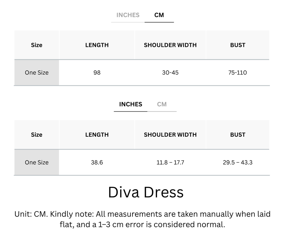Wrinkle-Free & Cooling Free Size Diva Dress
