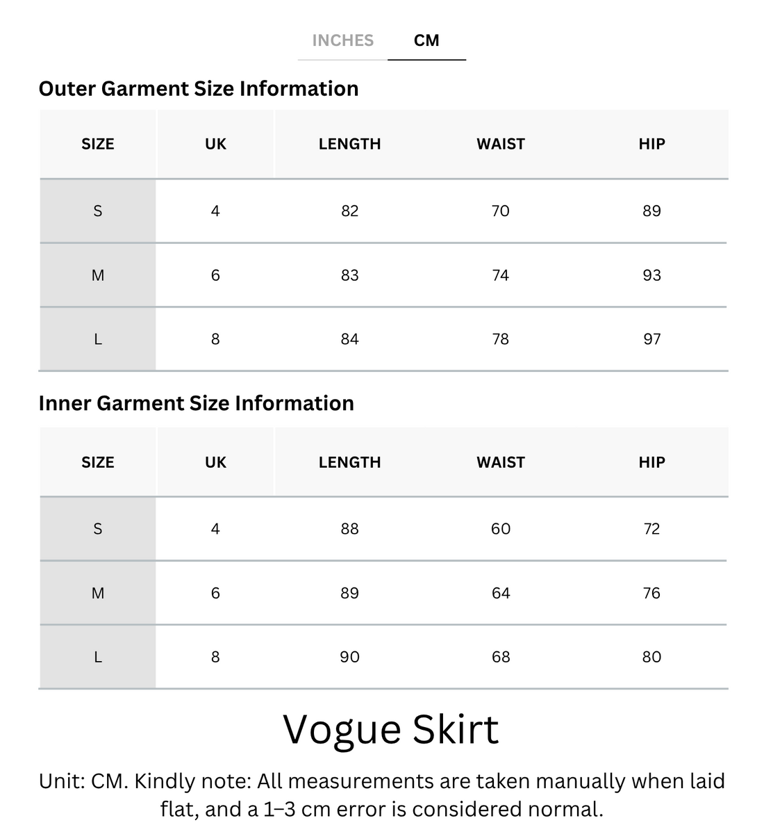 Soft & Stretchy Vogue Skirt With Elastic Waistband