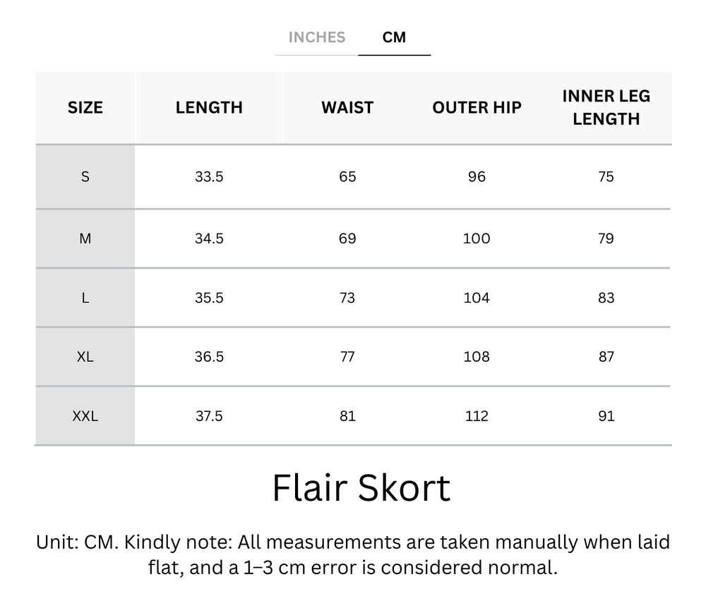 Buy 1, Get 1 Free - Cooling, Breathable Flair Skort With Inner Tights With Pockets