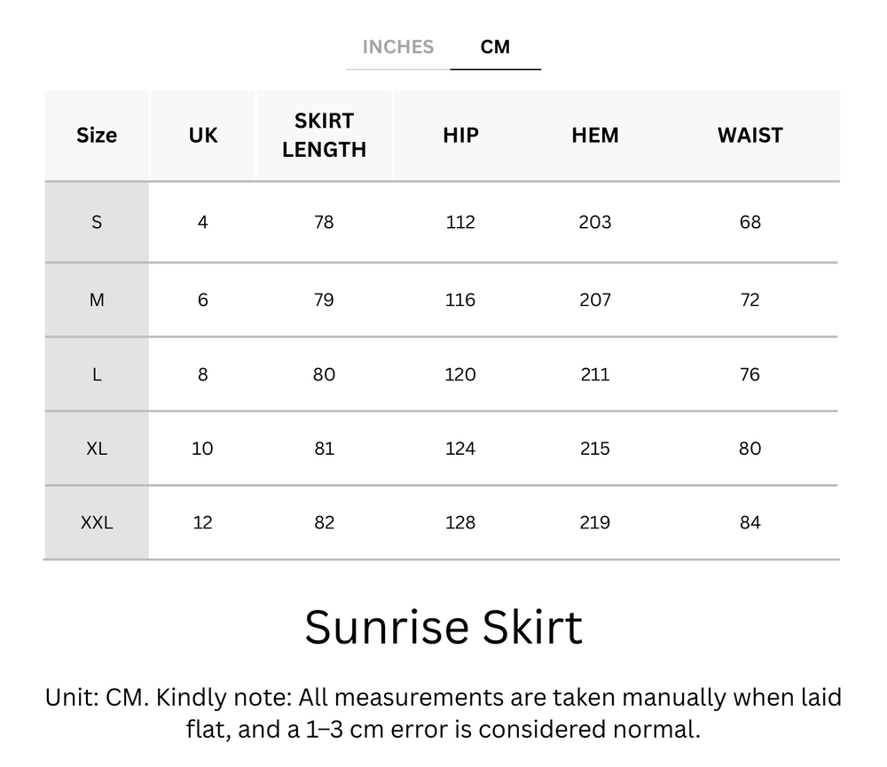 Wrinkle-Free, Cooling & Breathable Sunrise Skirt With Stretchable Waistband With Pockets