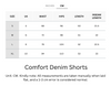 Cooling, Buttery Soft, Stretchy With Tummy Control Comfort Denim Shorts With Pockets