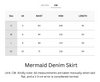 Cooling & Buttery Soft Mermaid Denim Skirt With Adjustable Waistband & Pockets