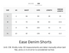 Cooling, Buttery Soft, Stretchable With Tummy Control Ease Denim Shorts With Pockets