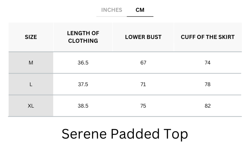 Cooling & Breathable Serene Padded Top