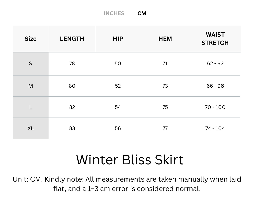 Buttery Soft Wool Winter Bliss Skirt With Stretchy Waistband