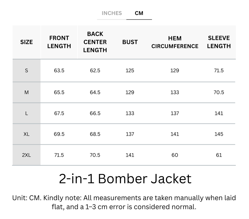 2-in-1 Waterproof & Windproof Bomber Jacket With Hidden Pockets