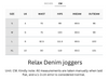Cooling, Breathable & Stretchy Relax Denim joggers With Elastic Waistband