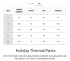 Buttery Soft Holiday Thermal Pants With Pockets
