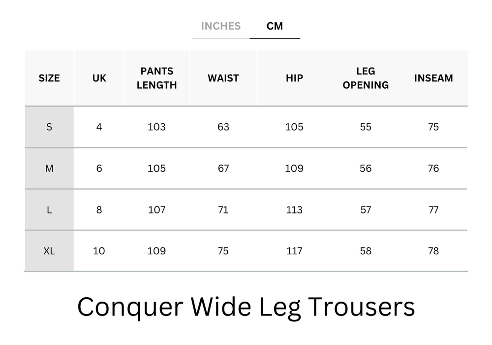 Cooling, Breathable & Wrinkle-Free Conquer Wide Leg Trousers