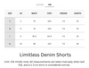 Cooling, Buttery Soft & Stretchy With Tummy Control Limitless Denim Shorts With Elastic Waistband