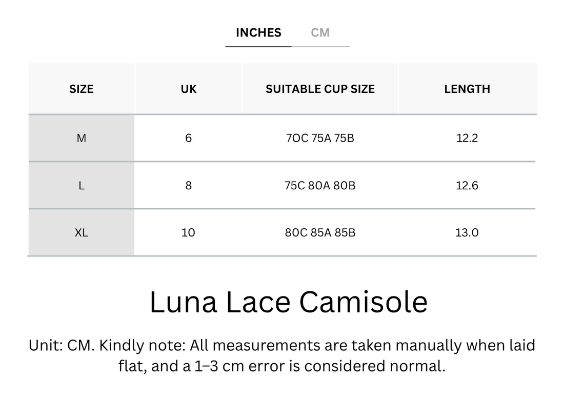 Cooling Silky Soft Padded Luna Lace Camisole