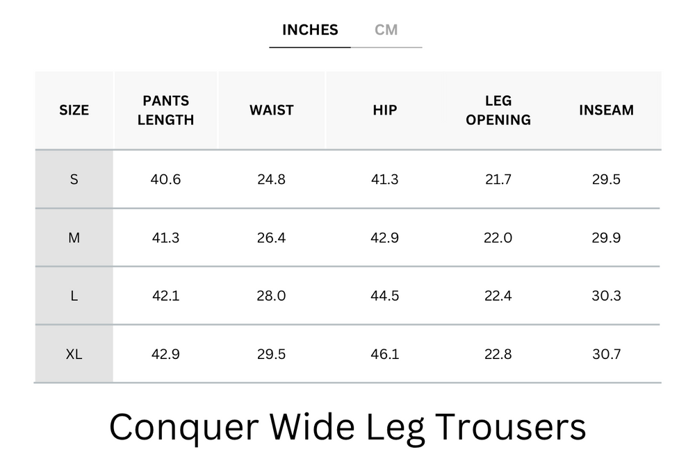 Cooling, Breathable & Wrinkle-Free Conquer Wide Leg Trousers