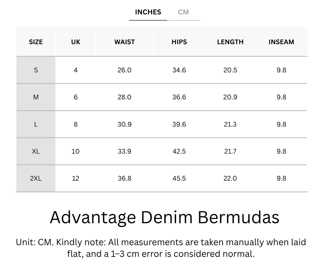 Cooling, Breathable & Buttery Soft With Tummy Control Advantage Denim Bermudas