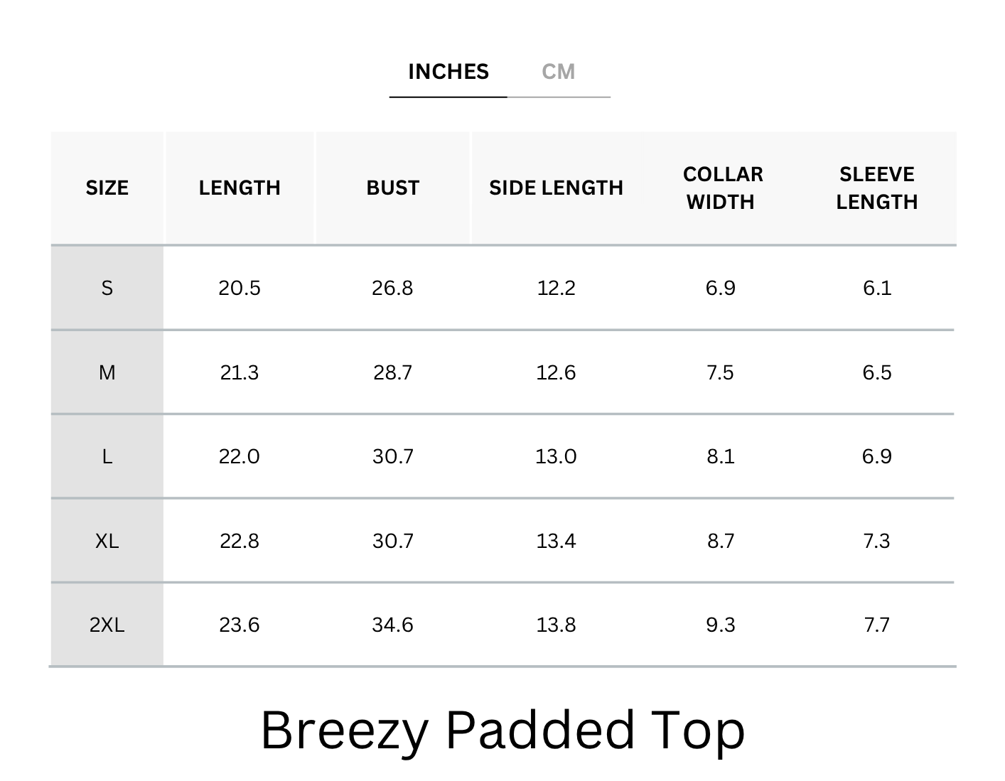 Cooling and Airy Breezy Padded Top