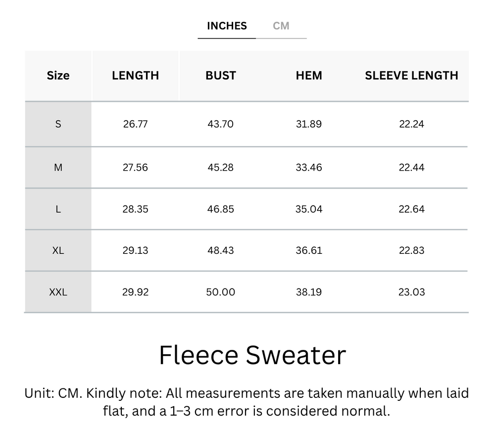 Warm & Buttery Soft Fleece Sweater With Adjustable Sleeves - For Cold Climate