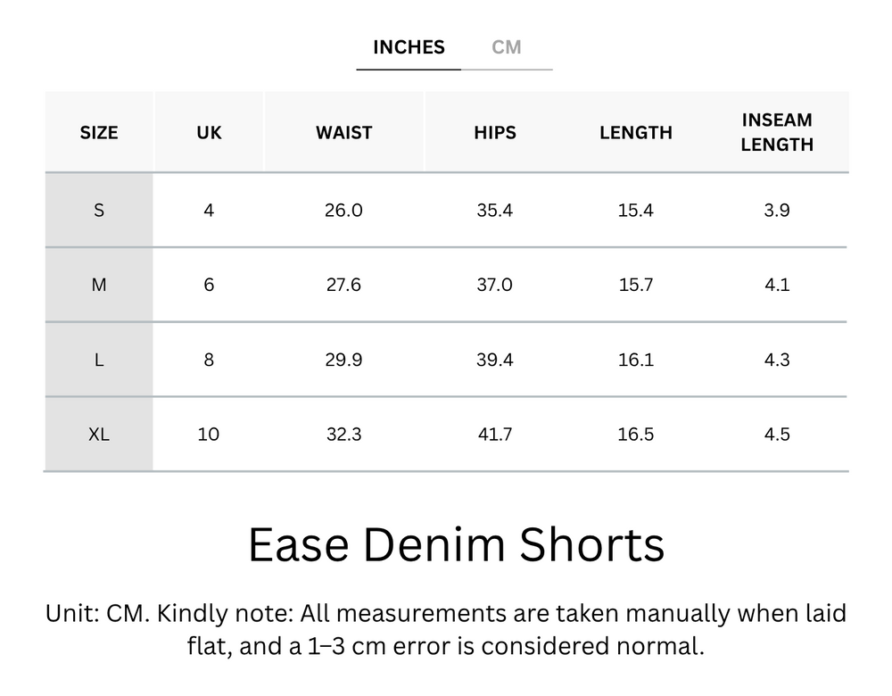 Cooling, Buttery Soft, Stretchable With Tummy Control Ease Denim Shorts With Pockets