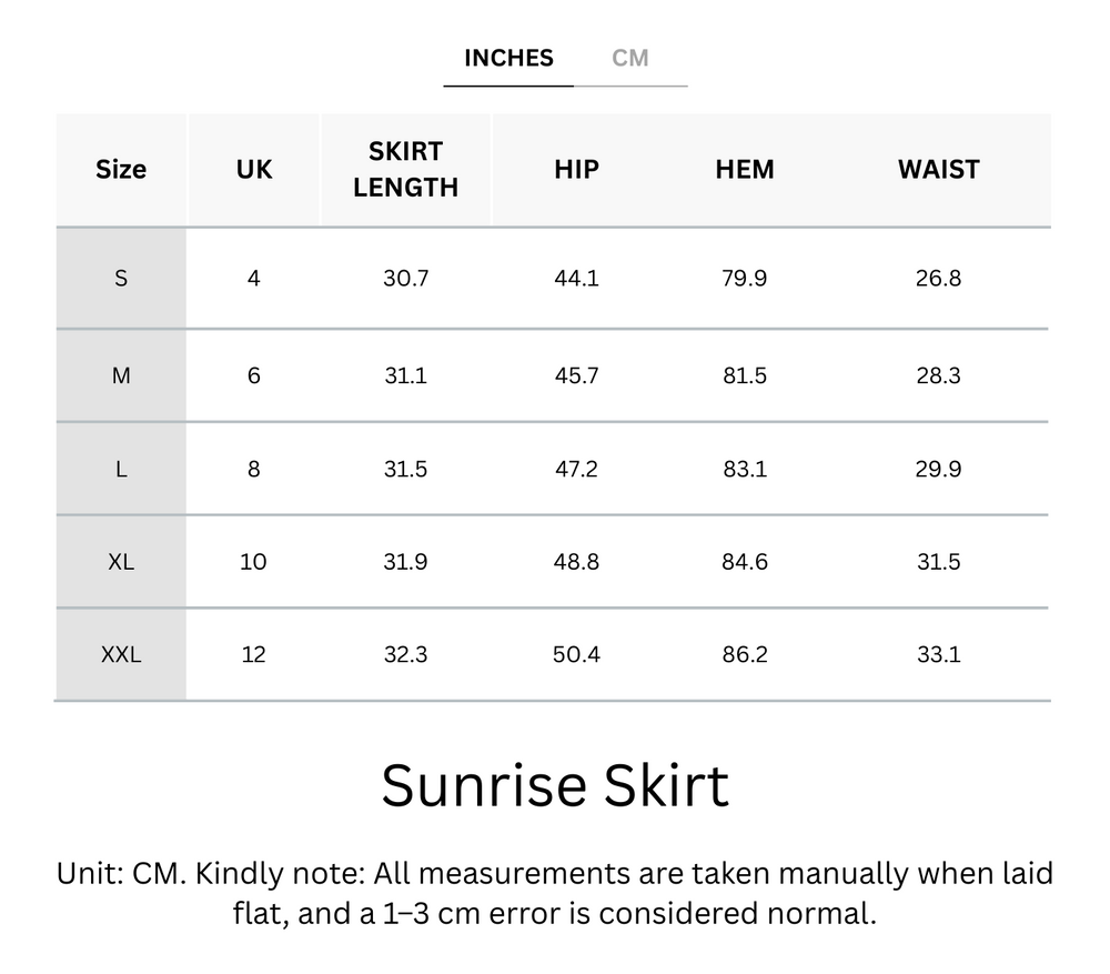 Wrinkle-Free, Cooling & Breathable Sunrise Skirt With Stretchable Waistband With Pockets