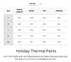 Buttery Soft Holiday Thermal Pants With Pockets