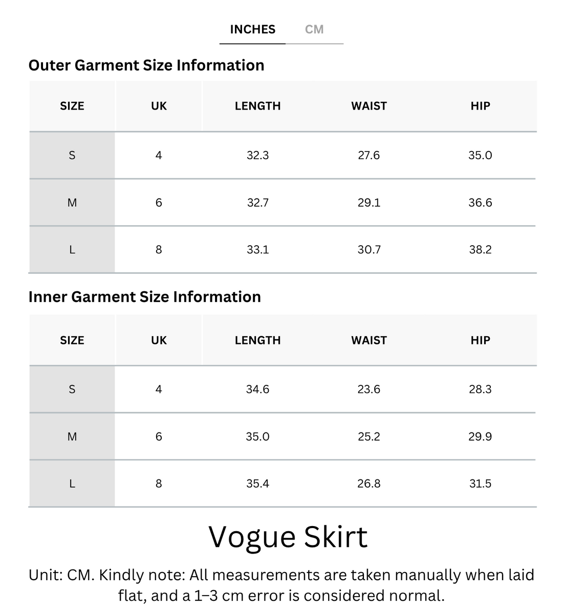 Soft & Stretchy Vogue Skirt With Elastic Waistband