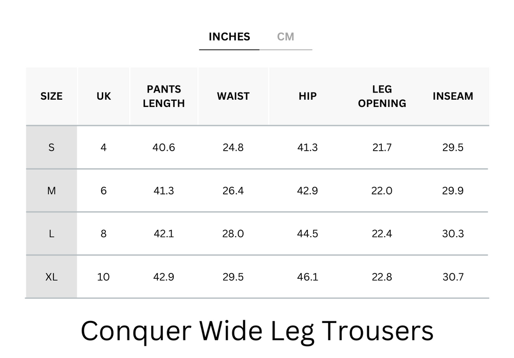 Cooling, Breathable & Wrinkle-Free Conquer Wide Leg Trousers