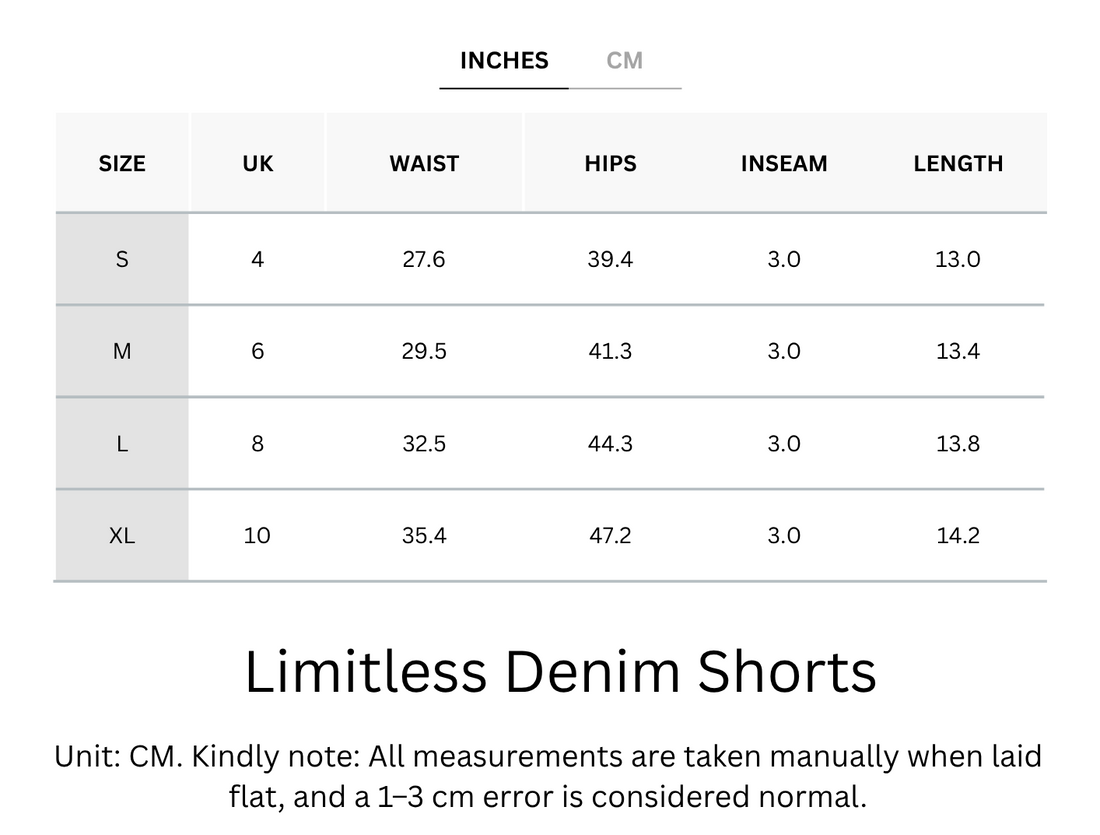 Cooling, Buttery Soft & Stretchy With Tummy Control Limitless Denim Shorts With Elastic Waistband