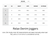 Cooling, Breathable & Stretchy Relax Denim joggers With Elastic Waistband