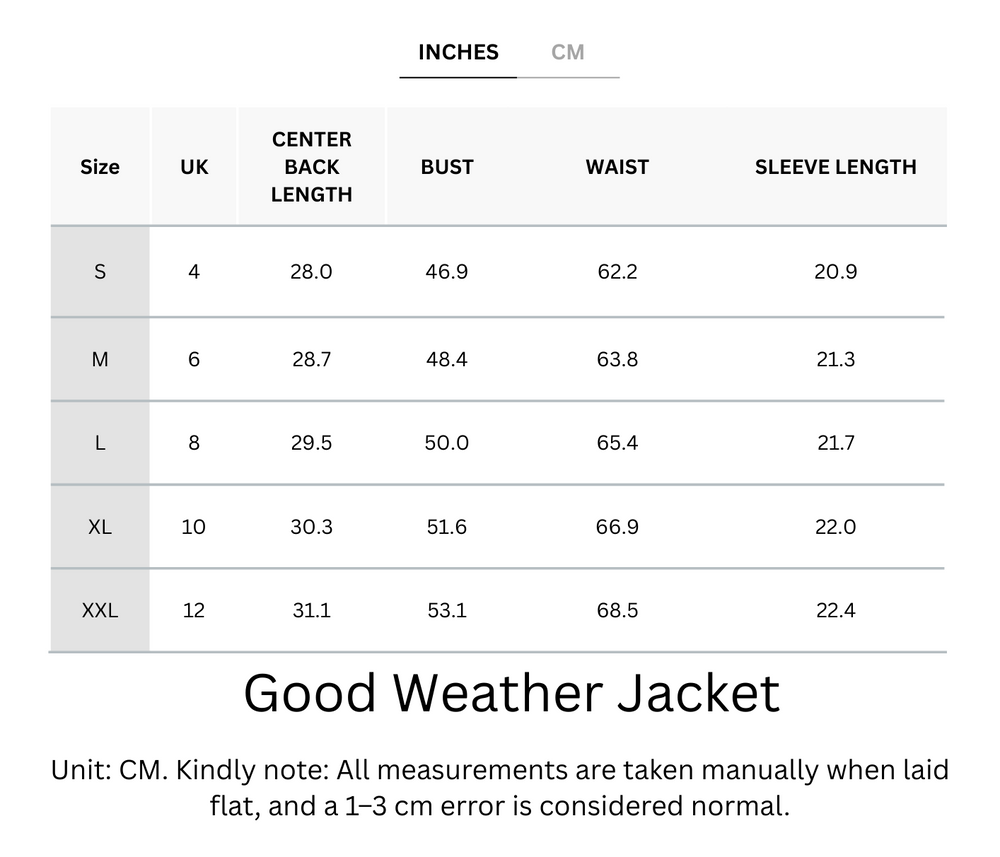 Windproof, Water-Resistant, Quick-Drying Good Weather Jacket With Pockets