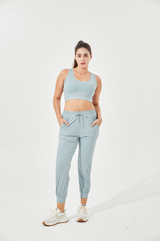 High-Waisted Silky & Cooling Luxe Joggers with Cuffs