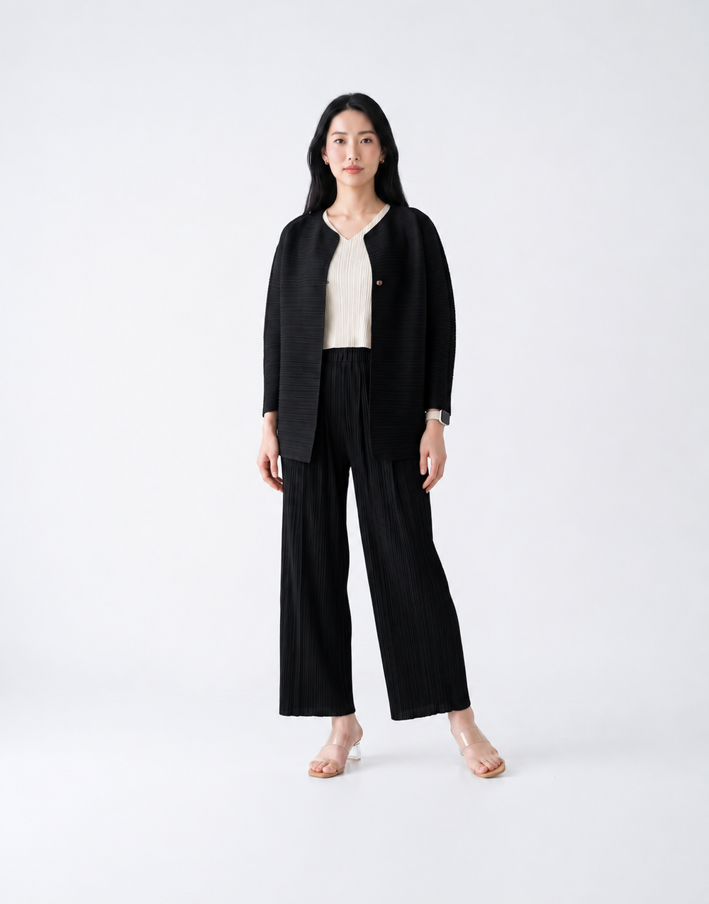 Wrinkle-Free & Cooling Pleated Free Size Harper Jacket