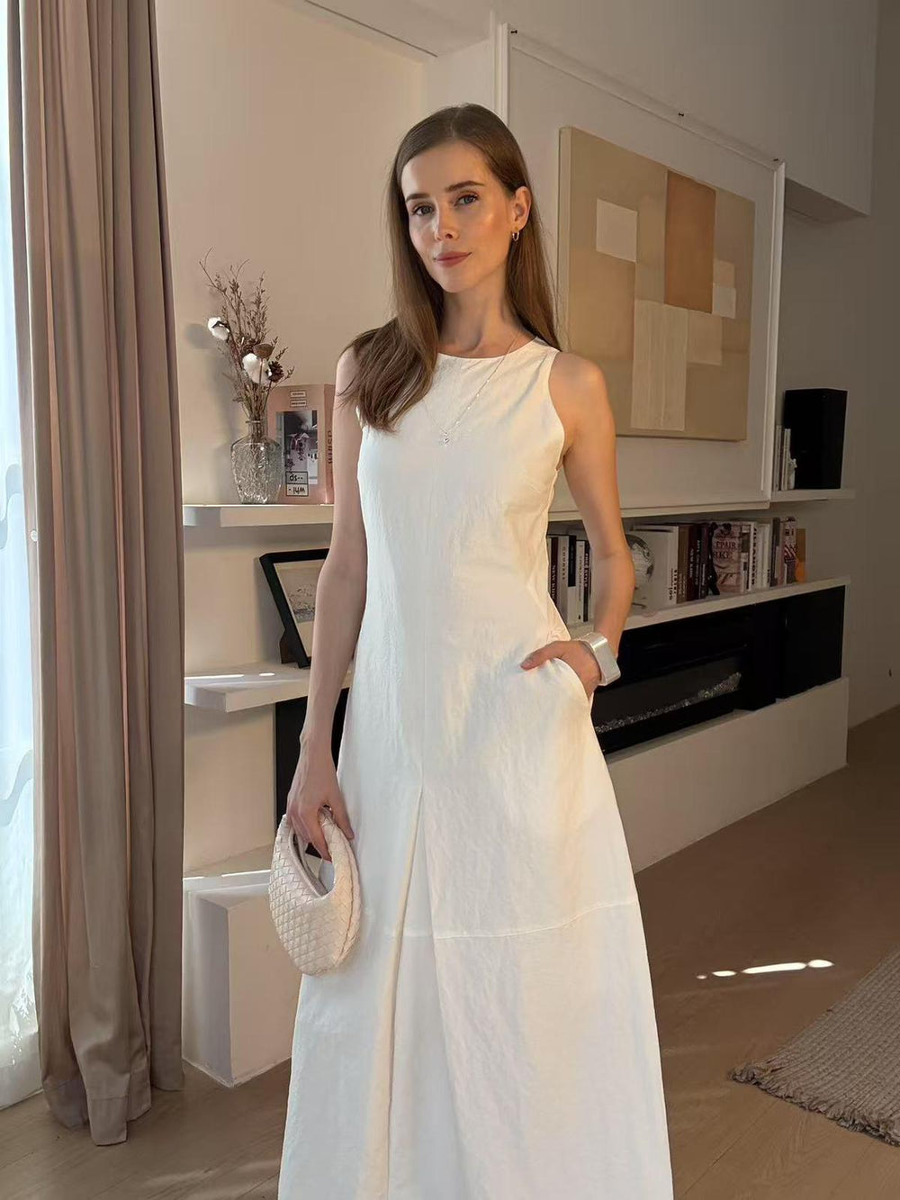 Crease-Free Cooling Ease Dress With Pockets