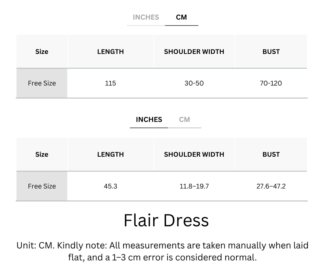 Wrinkle-Free & Cooling Free Size Flair Dress