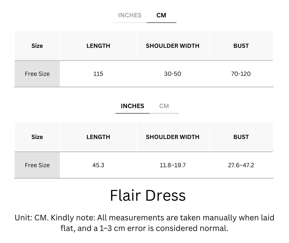 Wrinkle-Free & Cooling Free Size Flair Dress