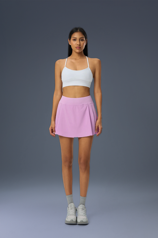 Buy 1, Get 1 Free - Cooling, Breathable Flair Skort With Inner Tights With Pockets