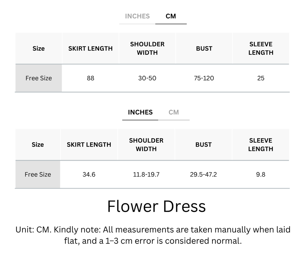 Wrinkle-Free, Cooling & Breathable Flower Dress