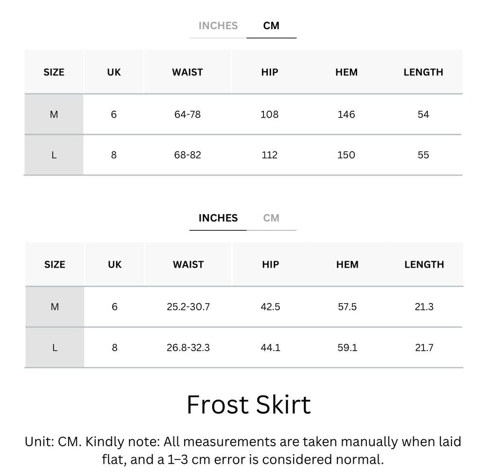Cooling, Breathable & Crease-Resistant Frost Skirt With Stretchy Waistband