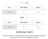 Wrinkle-Free, Cooling & Breathable Free Size Glimmer Skirt With Stretchy Waistband