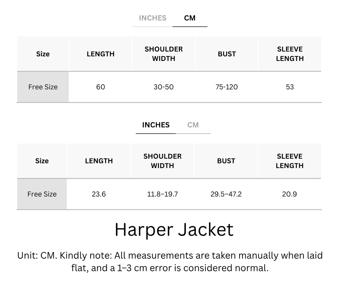 Wrinkle-Free & Cooling Pleated Free Size Harper Jacket