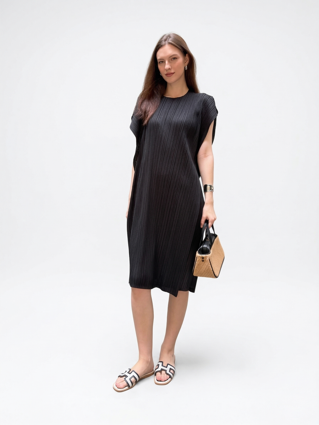 Wrinkle-Free & Cooling Free Size Flair Dress
