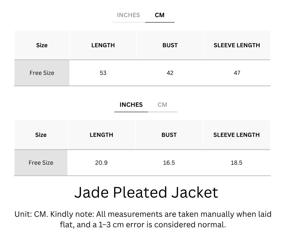 Wrinkle-Free, Cooling & Breathable Jade Pleated Jacket